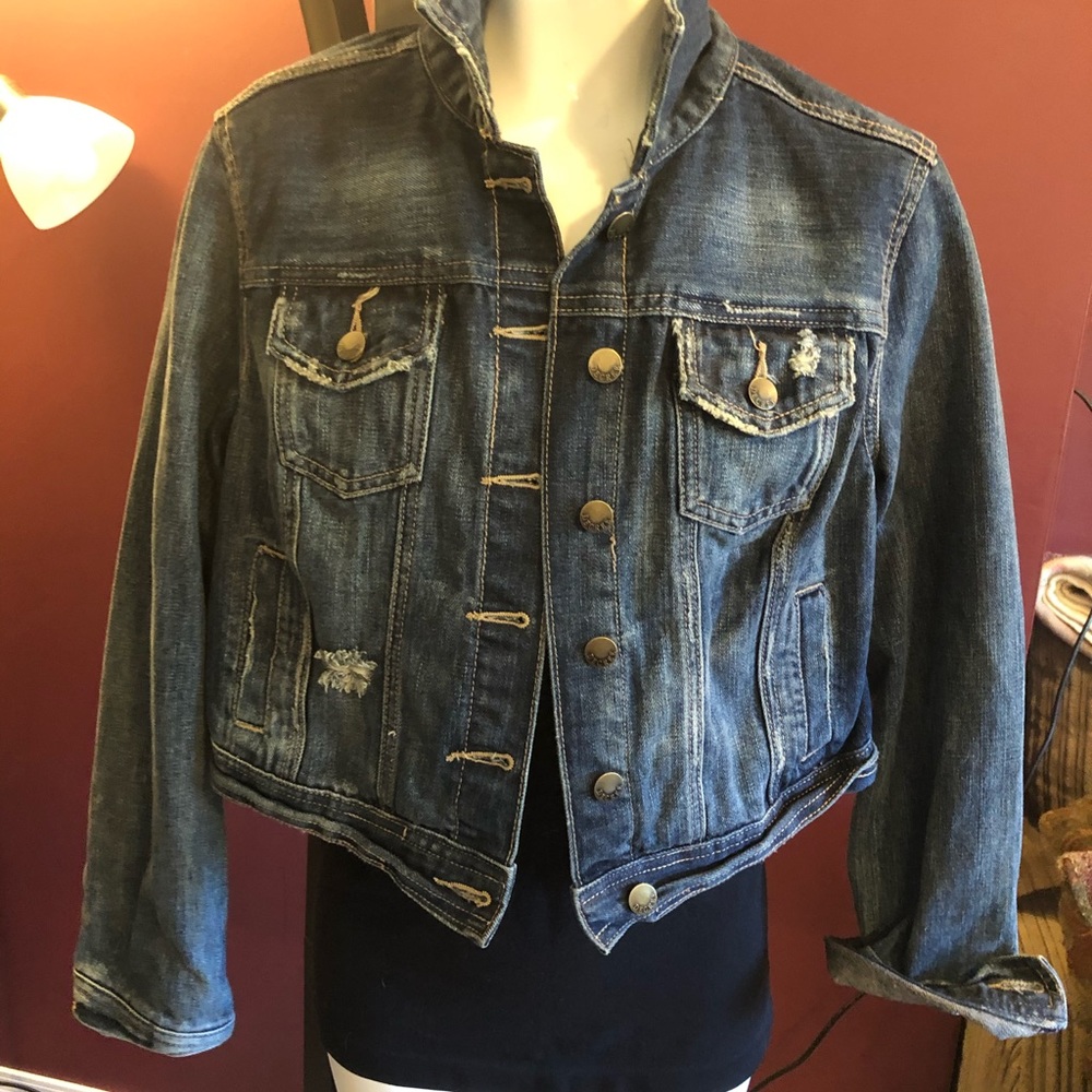 Distressed Jean jacket